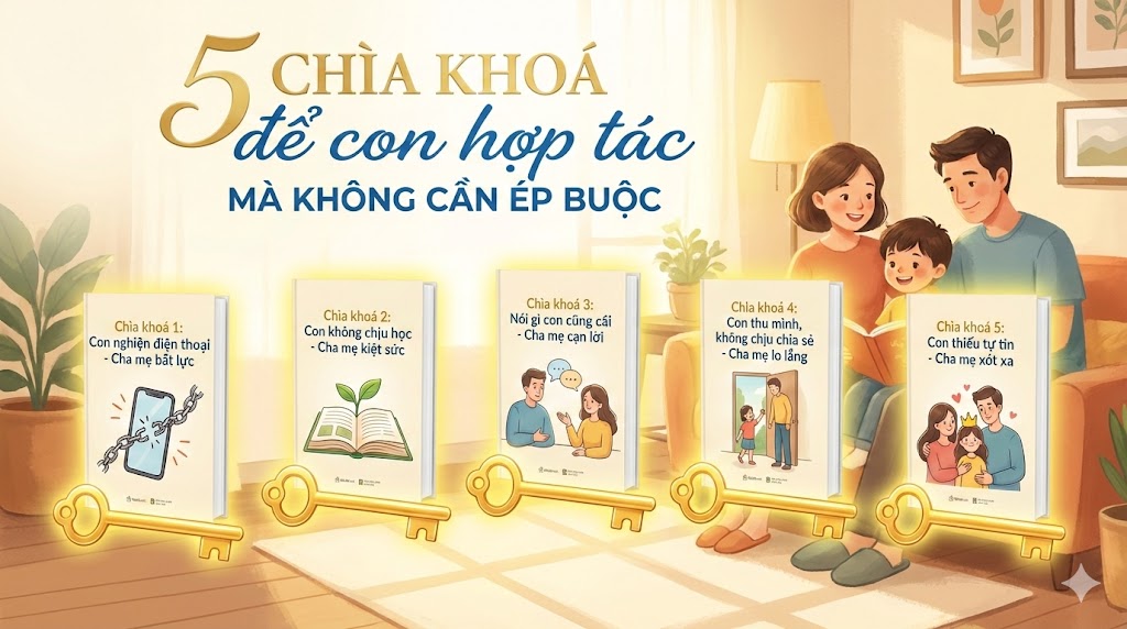5 chìa khoá để con hợp tác mà không cần ép buộc